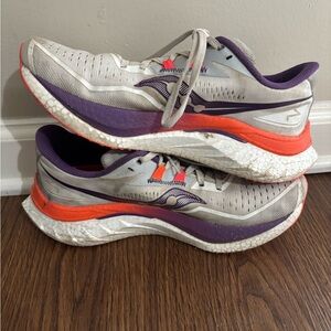 Saucony Endorphin Speed 4 Women's Size 9.5 - White, Purple, and Orange